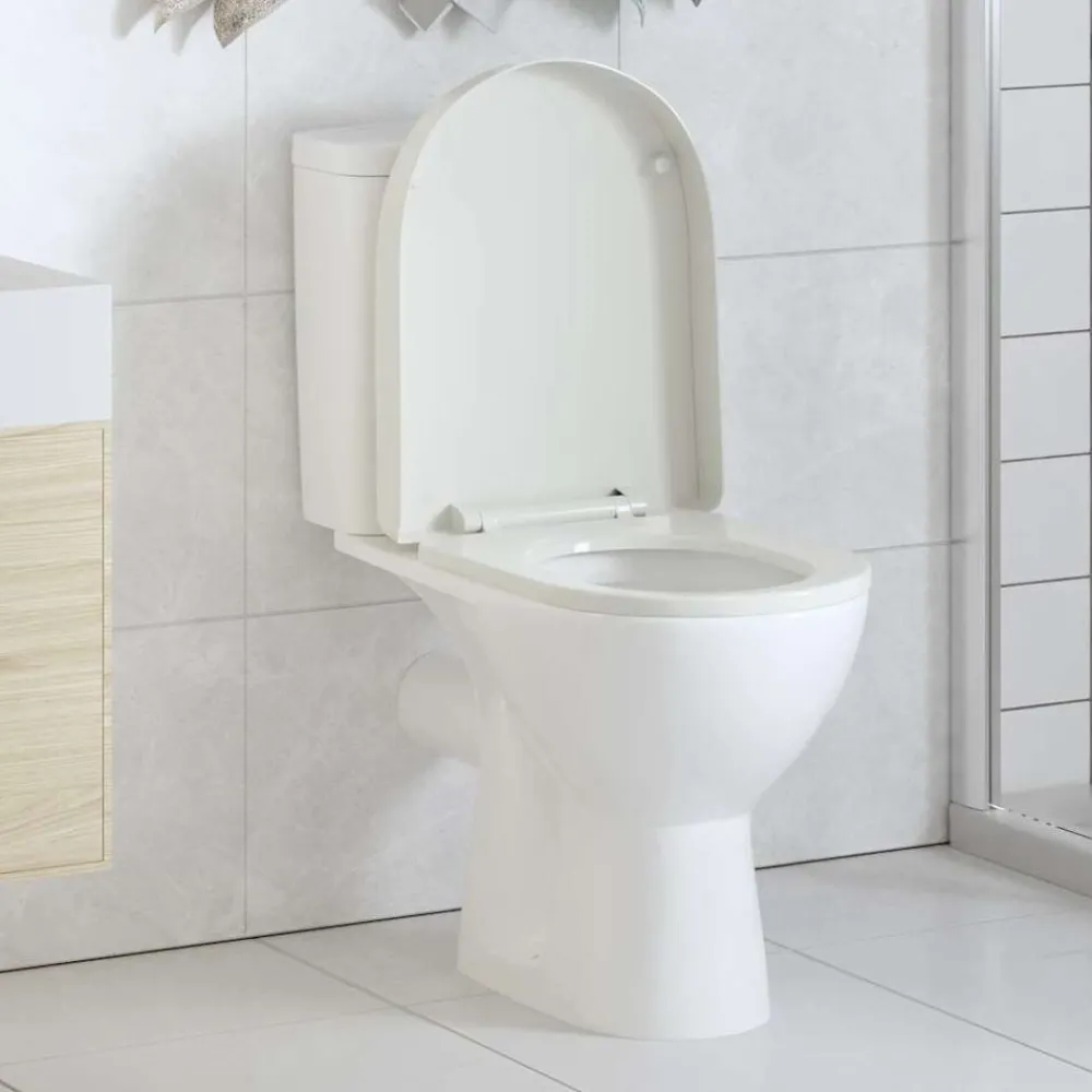 Toiletbril soft-close vierkant wit>vidaXL Best