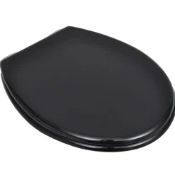 Sanitair & Loodgietersbenodigdheden*vidaXL Toiletbril soft-close simpel ontwerp MDF zwart