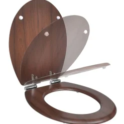 Sanitair & Loodgietersbenodigdheden*vidaXL Toiletbril soft-close simpel ontwerp MDF bruin