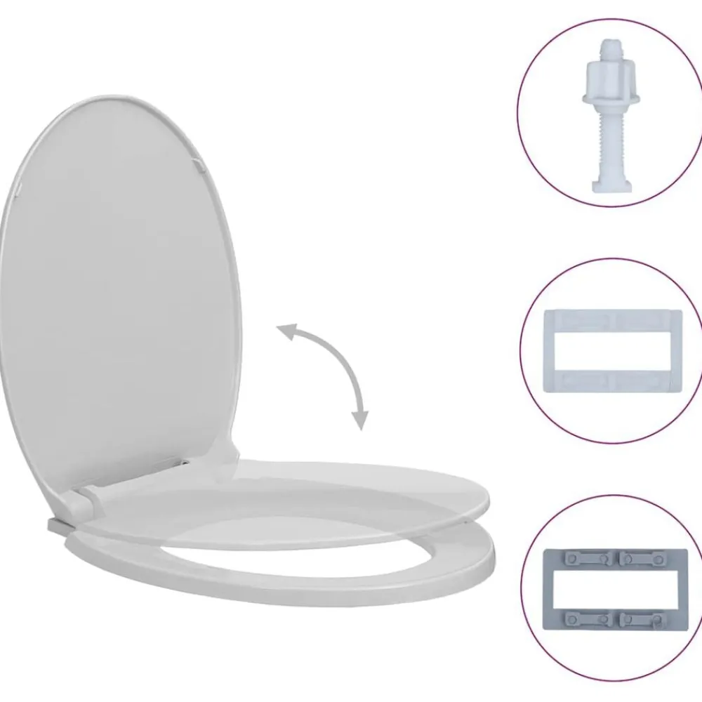 Toiletbril soft-close ovaal>vidaXL Sale