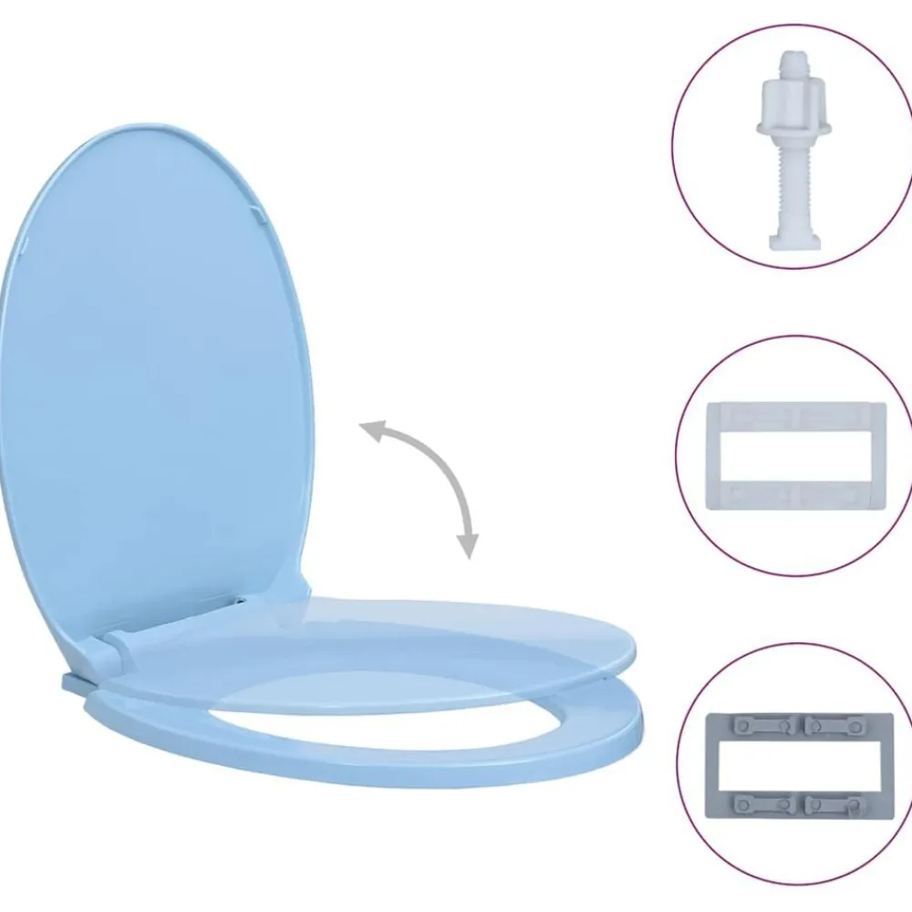 Toiletbril soft-close ovaal>vidaXL New