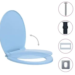 Toiletbril soft-close en quick-release ovaal>vidaXL Best