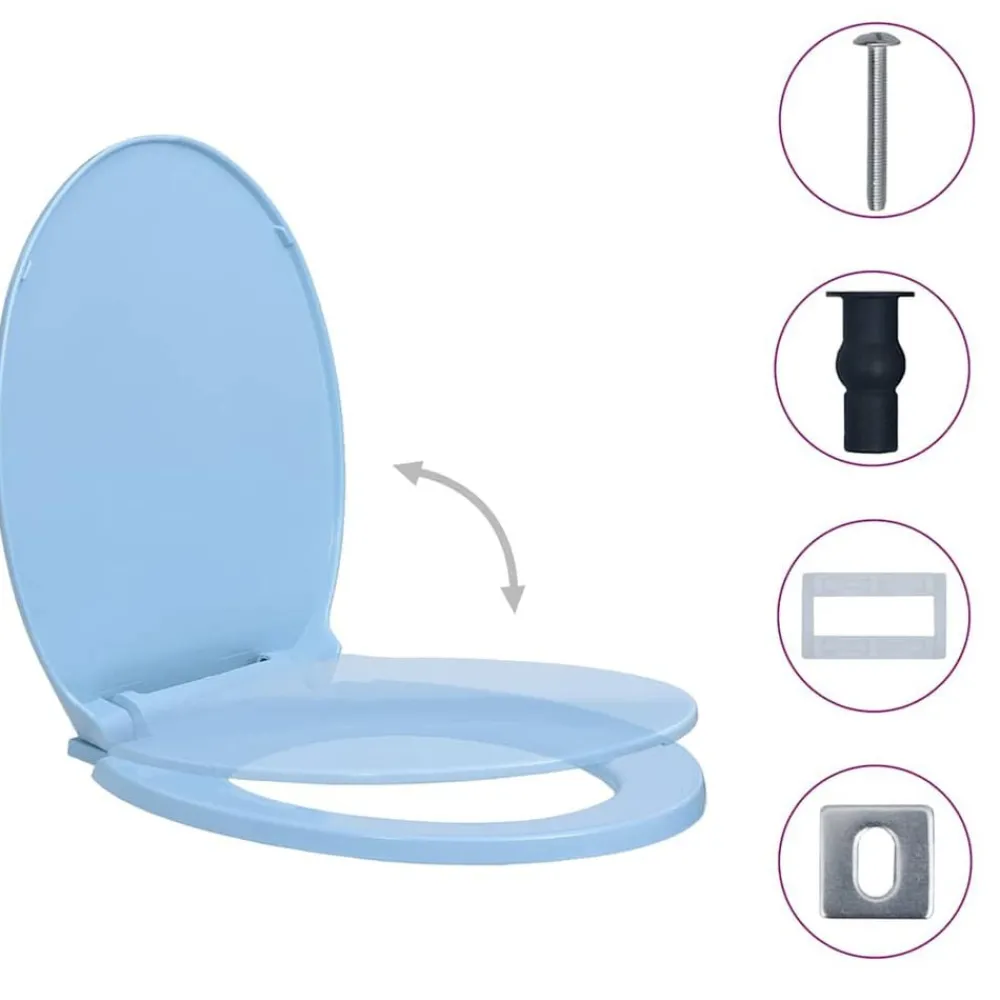 Toiletbril soft-close en quick-release ovaal>vidaXL Best