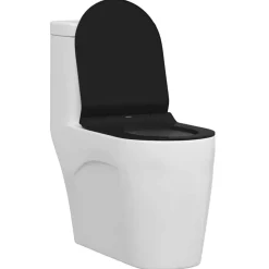 Sanitair & Loodgietersbenodigdheden*vidaXL Toiletzitting Verstelbaar 50 x 36,5 x 5 cm Polypropyleen Zwart