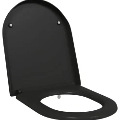 Sanitair & Loodgietersbenodigdheden*vidaXL Toiletzitting 49 x 36 x 4 cm Duroplast Zwart