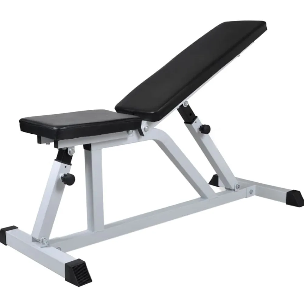 Fitness*vidaXL Trainingsbank met halterset 60,5 kg