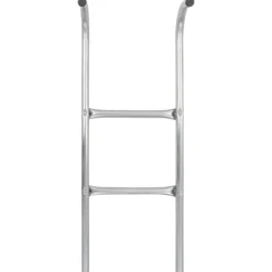 Buitenspeelgoed*vidaXL Trampolineladder met 2 sporten 72 cm staal zilverkleurig (geschikt voor 65 cm hoogte)