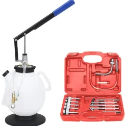 Garageuitrusting & Gereedschap*vidaXL Transmissievloeistofvuller automatisch met gereedschapsset 7,5L
