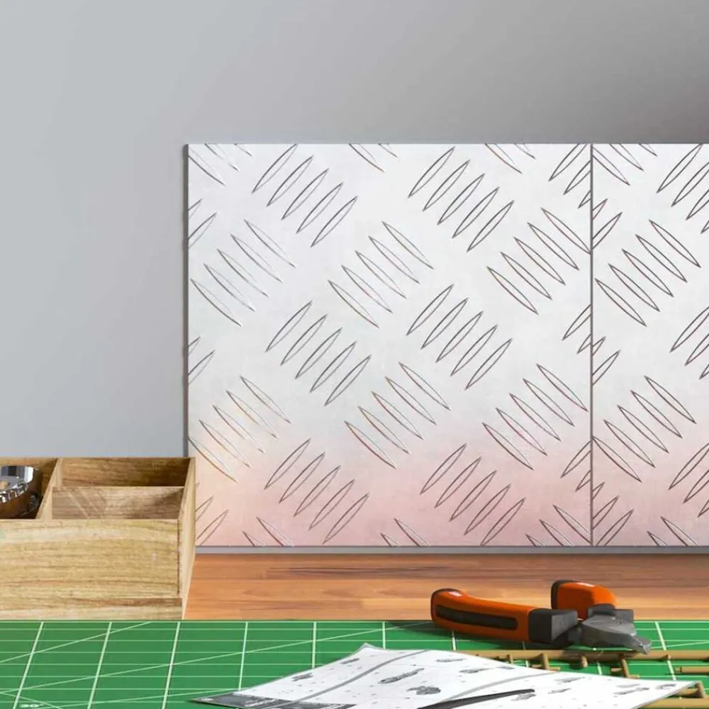 Huishoudelijke Benodigdheden*vidaXL Trap Tread Vierkant 2 pcs Zilver 20 x 20 cm Aluminium