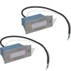 Trapinbouwspot 2 st LED 44x111x56 mm>vidaXL New