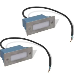 Trapinbouwspot 2 st LED 44x111x56 mm>vidaXL New