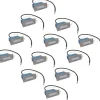 Verlichting*vidaXL Trapinbouwspots 12 st LED 44x111x56 mm