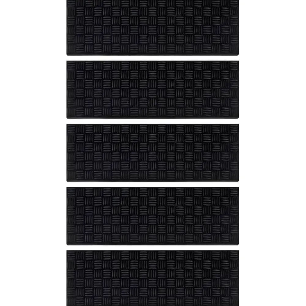 Huishoudelijke Benodigdheden*vidaXL Trapmatten 5 st 25x75 cm rubber