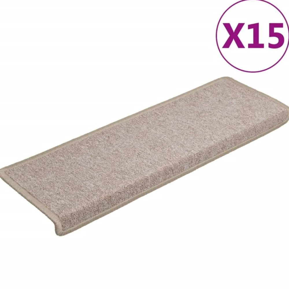 Trapmatten 15 st 65x21x4 cm Rechthoekige Rand>vidaXL Best