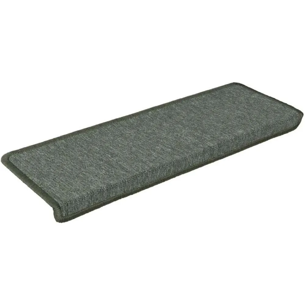 Huishoudelijke Benodigdheden*vidaXL Trapmatten 15 st 65x21x4 cm Rechthoekige Rand Donkergroen