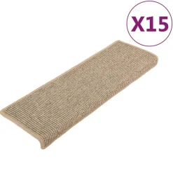 Trapmatten 15 st 65x21x4 cm Rechthoekige Rand>vidaXL New