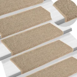 Trapmatten 15 st 65x21x4 cm Rechthoekige Rand>vidaXL New