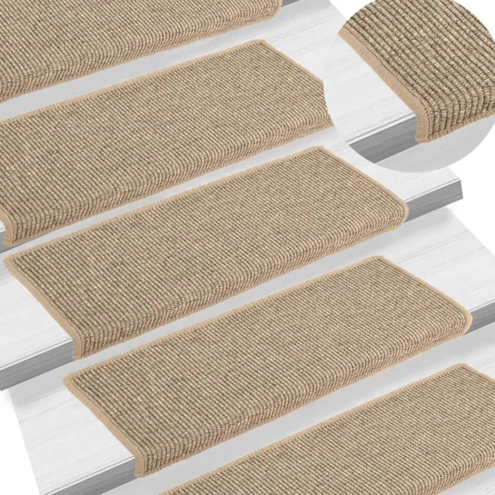 Trapmatten 15 st 65x21x4 cm Rechthoekige Rand>vidaXL New