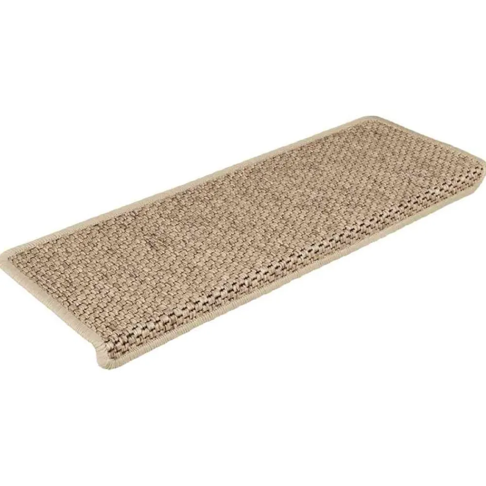 Huishoudelijke Benodigdheden*vidaXL Trapmatten zelfklevend 15 st sisal-look 65x21x4 cm kleurig Zand