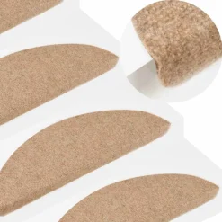 Huishoudelijke Benodigdheden*vidaXL Trapmatten zelfklevend 15 st 56x17x3 cm Beige