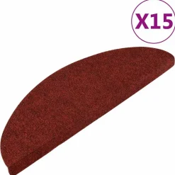 Huishoudelijke Benodigdheden*vidaXL Trapmatten zelfklevend 15 st 56x17x3 cm Rood