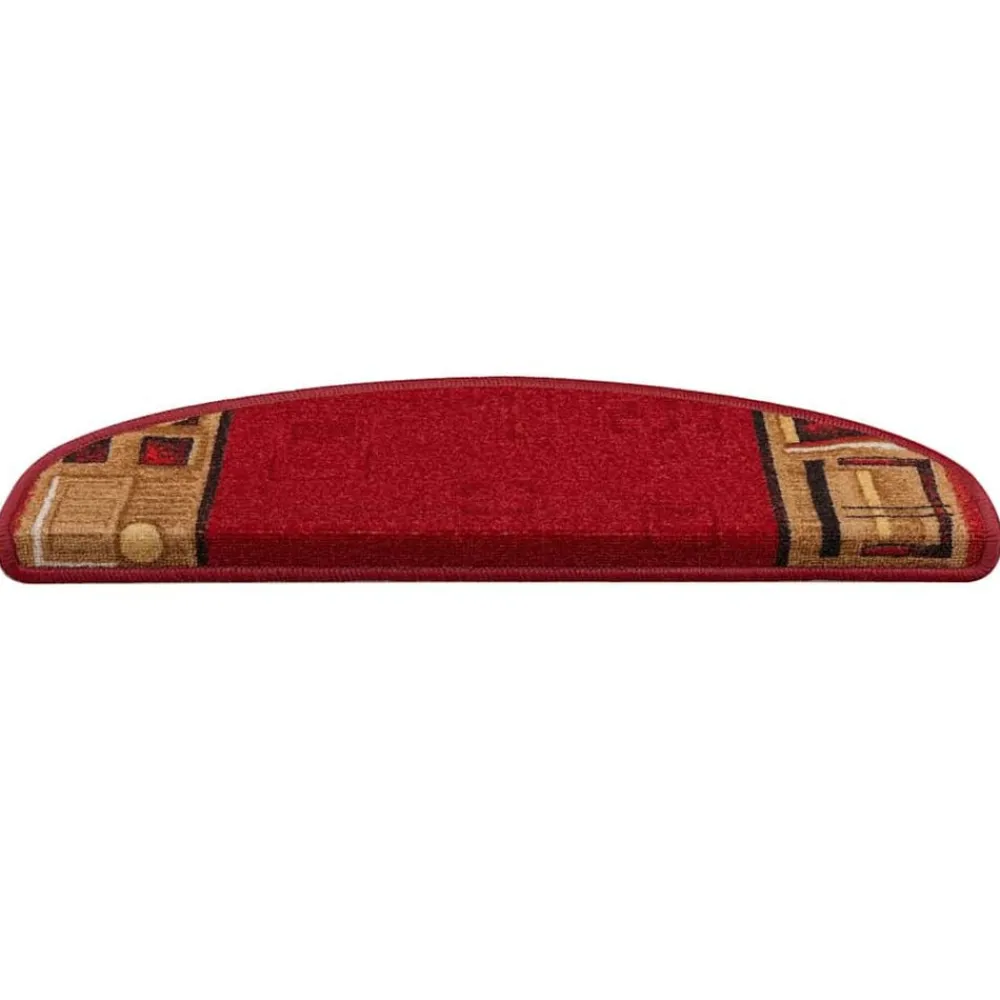 Huishoudelijke Benodigdheden*vidaXL Trapmatten zelfklevend 5 st 65x21x4 cm Rood