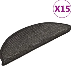 Trapmatten zelfklevend 15st sisal-look 56x17x3cm kleur>vidaXL Clearance