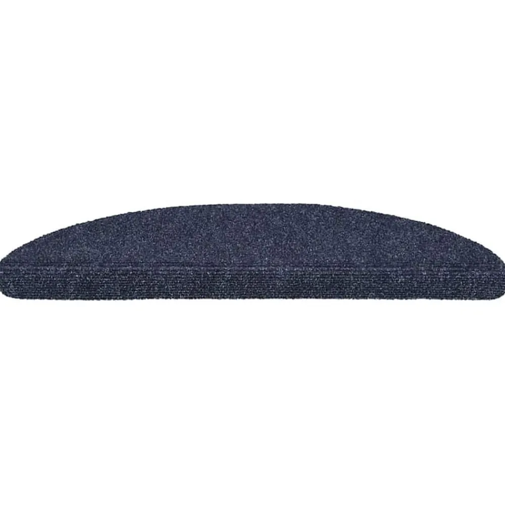 Huishoudelijke Benodigdheden*vidaXL Trapmatten Zelfklevend 15 stuks 56x17x3 cm Halfrond Blauw