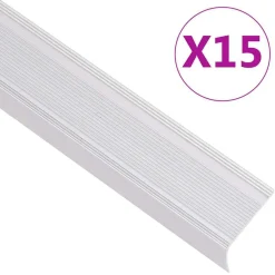 Trapneuzen L-vormig 15 st 90 cm aluminium kleurig>vidaXL New