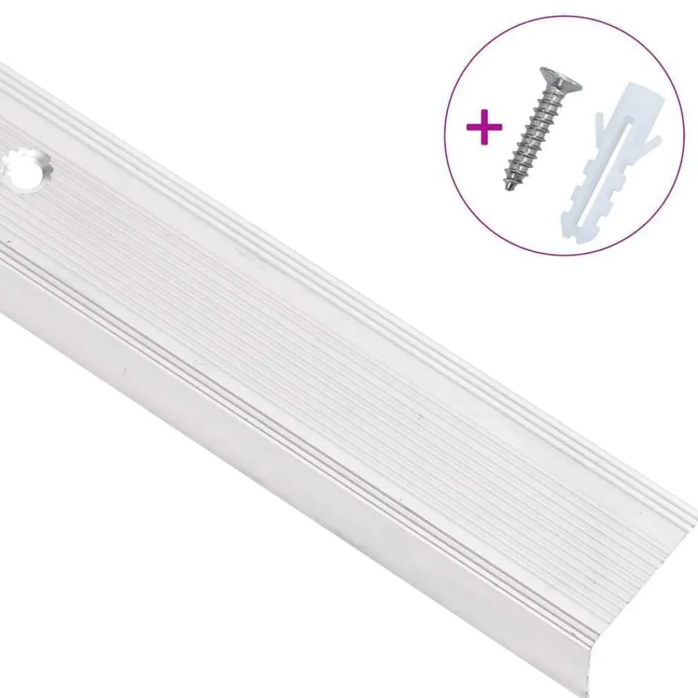 Trapneuzen L-vormig 15 st 90 cm aluminium kleurig>vidaXL Sale