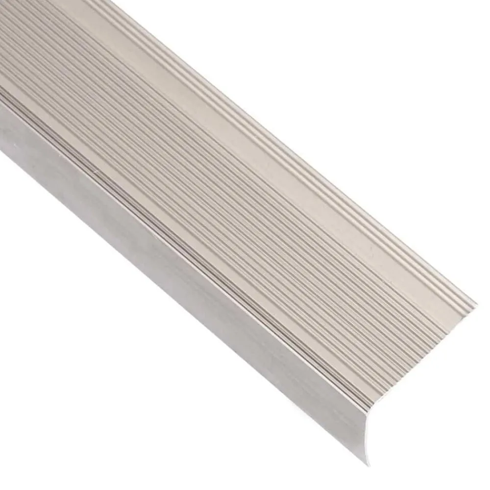 Trapneuzen L-vormig 5 st 90 cm aluminium kleurig>vidaXL