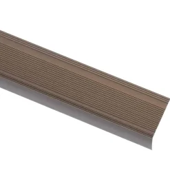 Bouwmaterialen*vidaXL Trapneuzen L-vormig 5 st 90 cm aluminium Bruin