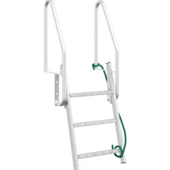 Voertuigonderdelen & -Accessoires*vidaXL 3-Traps Steigerladder Zilver 58 x 77 x 144 cm Aluminium