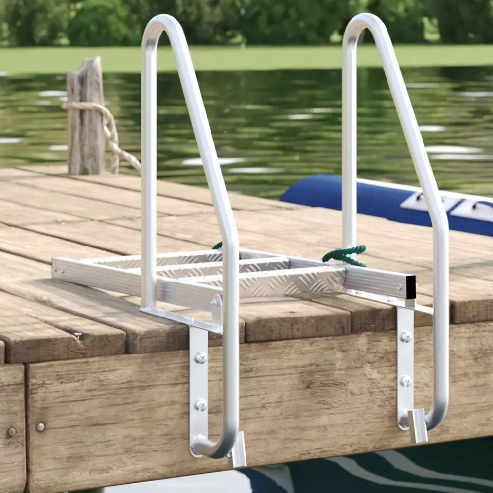 Voertuigonderdelen & -Accessoires*vidaXL 3-Traps Steigerladder Zilver 58 x 77 x 144 cm Aluminium