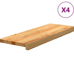 Huishoudelijke Benodigdheden*vidaXL Traptreden 4 st 70x25x2 cm massief eikenhout Lichtbruin