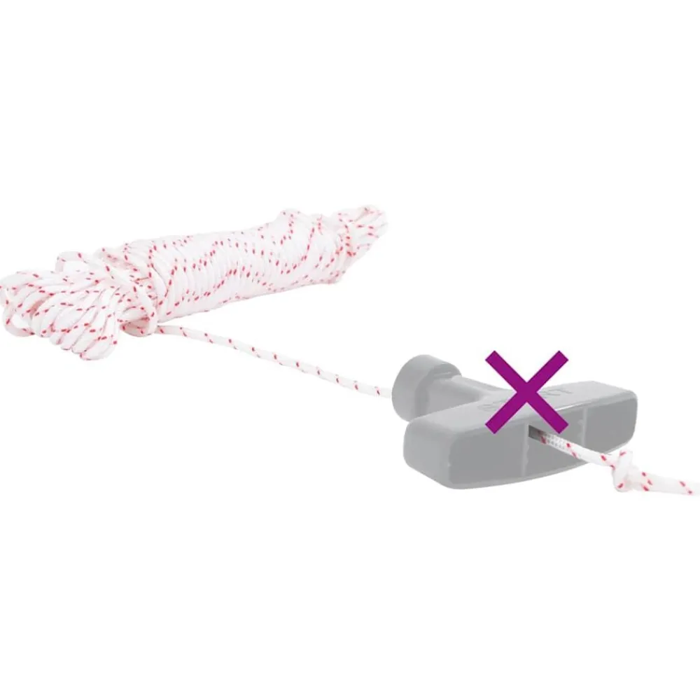 Trekkoord startkoord wit en rood Ø3 mm 10 m nylon>vidaXL Outlet