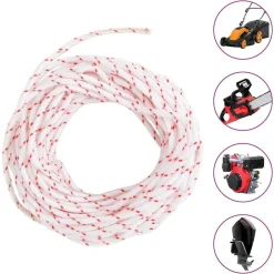 Trekkoord startkoord wit en rood Ø3 mm 10 m nylon><noscript><img width=