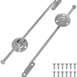 Trekstangscharnier 2 stuks Zilver 190 mm Metaal>vidaXL New