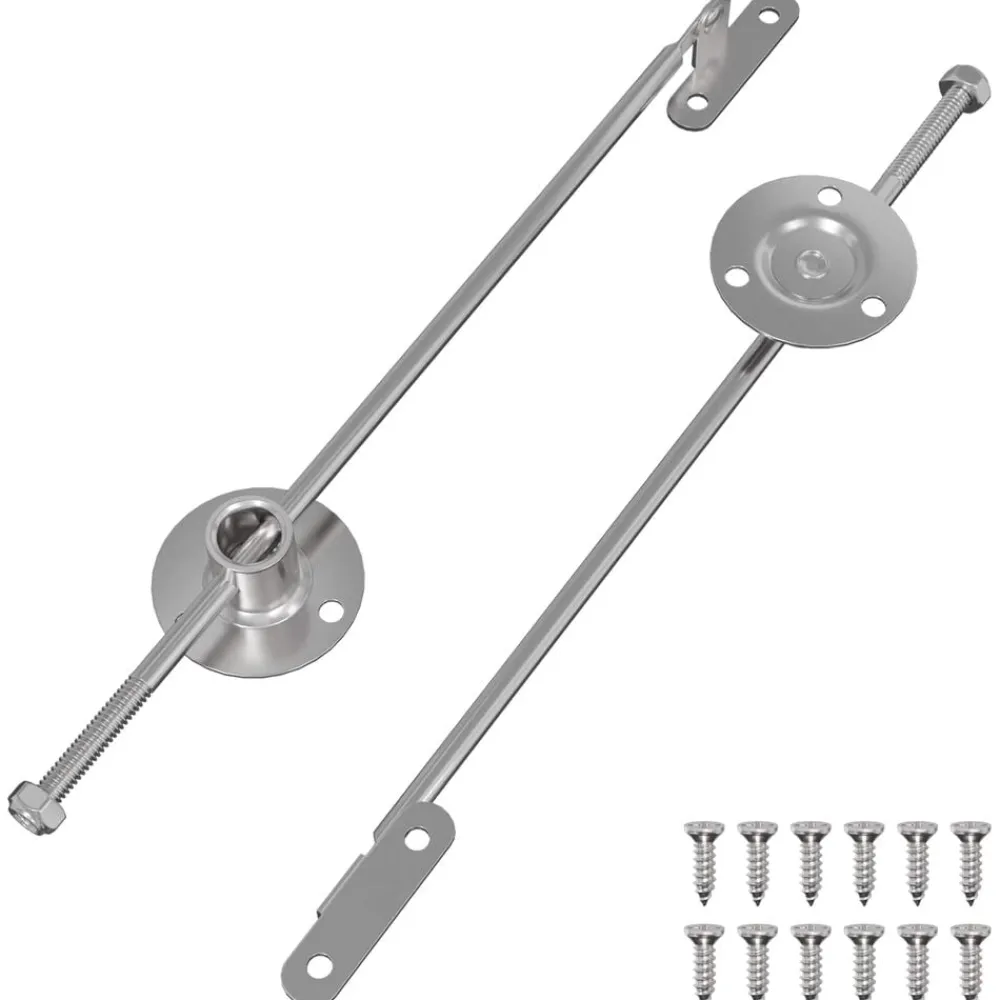 Trekstangscharnier 2 stuks Zilver 190 mm Metaal>vidaXL New