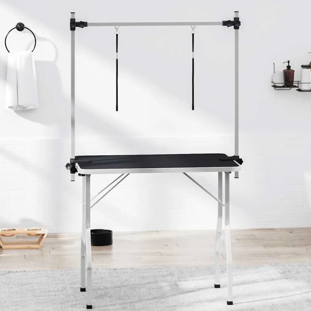 Trimtafel voor huisdieren met 2 aanlijnopties>vidaXL Outlet