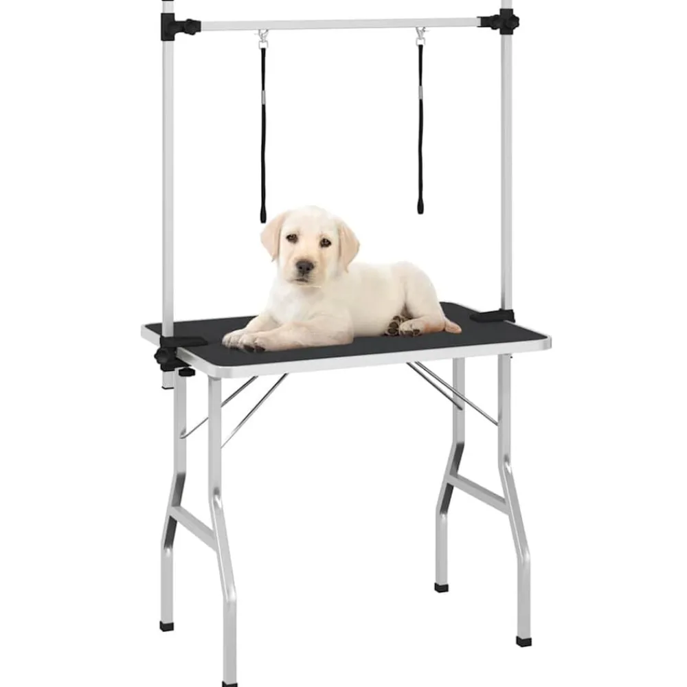 Trimtafel voor huisdieren met 2 aanlijnopties>vidaXL Outlet