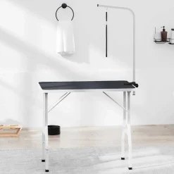 Huisdierbenodigdheden*vidaXL Trimtafel voor huisdieren met 1 aanlijnoptie