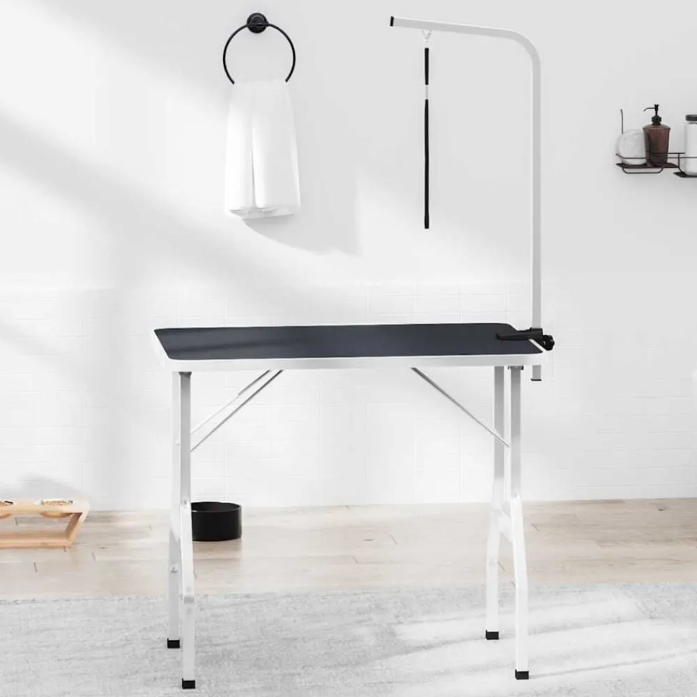 Huisdierbenodigdheden*vidaXL Trimtafel voor huisdieren met 1 aanlijnoptie