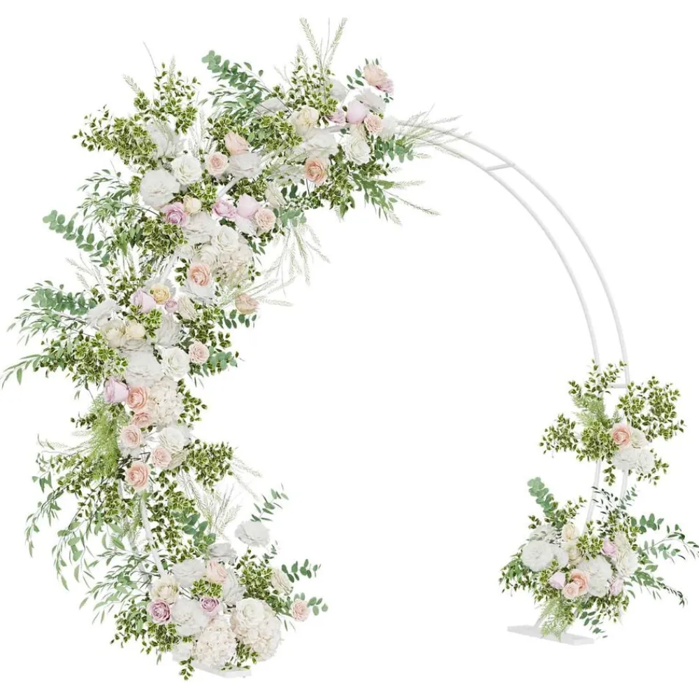 Tuin & Gazon*vidaXL Trouwboog Wit 223 x 45 x 201 cm Staal