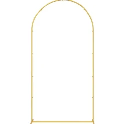 Tuin & Gazon*vidaXL Trouwrand 100 x 39 x 200 cm Staal Goud