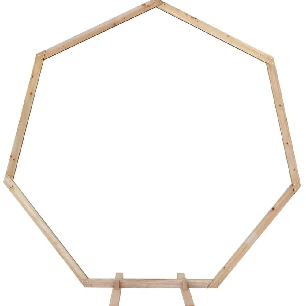 Tuin & Gazon*vidaXL Trouwrand Licht Bruin 221 x 92 x 216 cm Massief Vurenhout