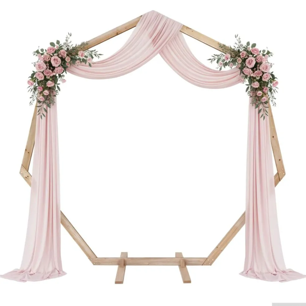 Tuin & Gazon*vidaXL Trouwrand Licht Bruin 221 x 92 x 216 cm Massief Vurenhout