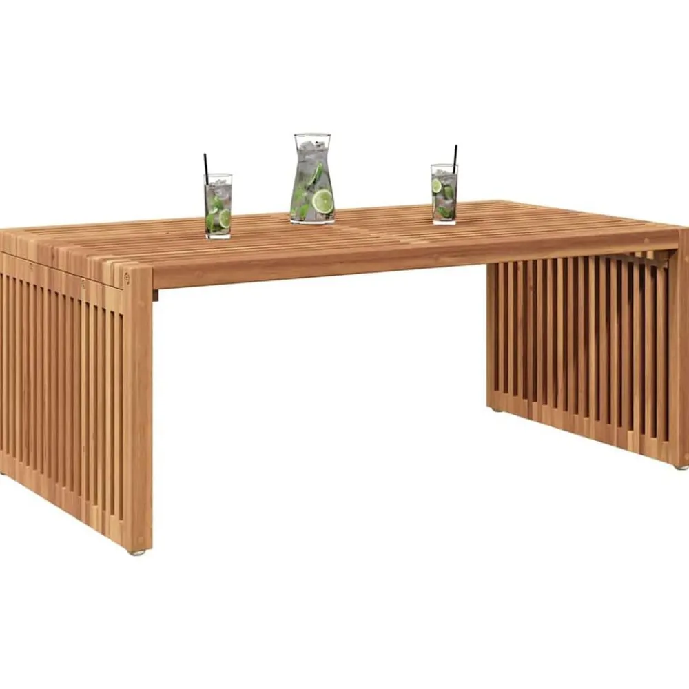 Tuinmeubelen*vidaXL Tuin Bijzettafel Bruin 90 x 50 x 36 cm Massief Teakhout