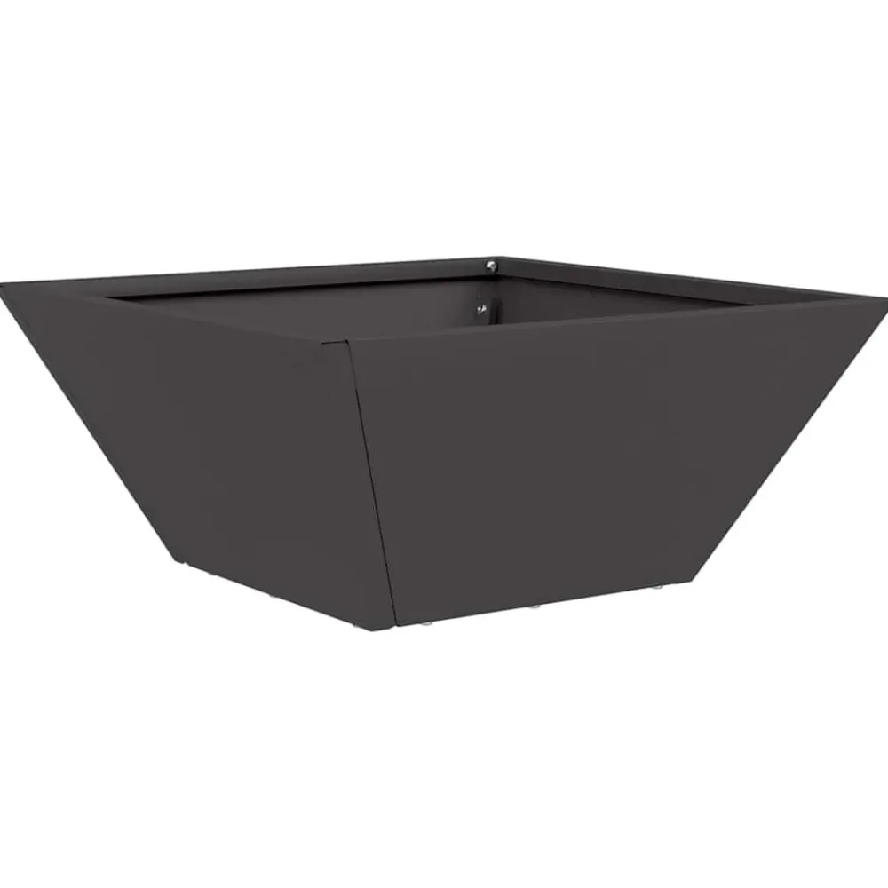 Tuin Bloempot 35 x 35 x 15 cm Koudgewalst staal>vidaXL New