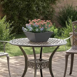 Tuin Bloempot 35 x 35 x 15 cm Koudgewalst staal>vidaXL New